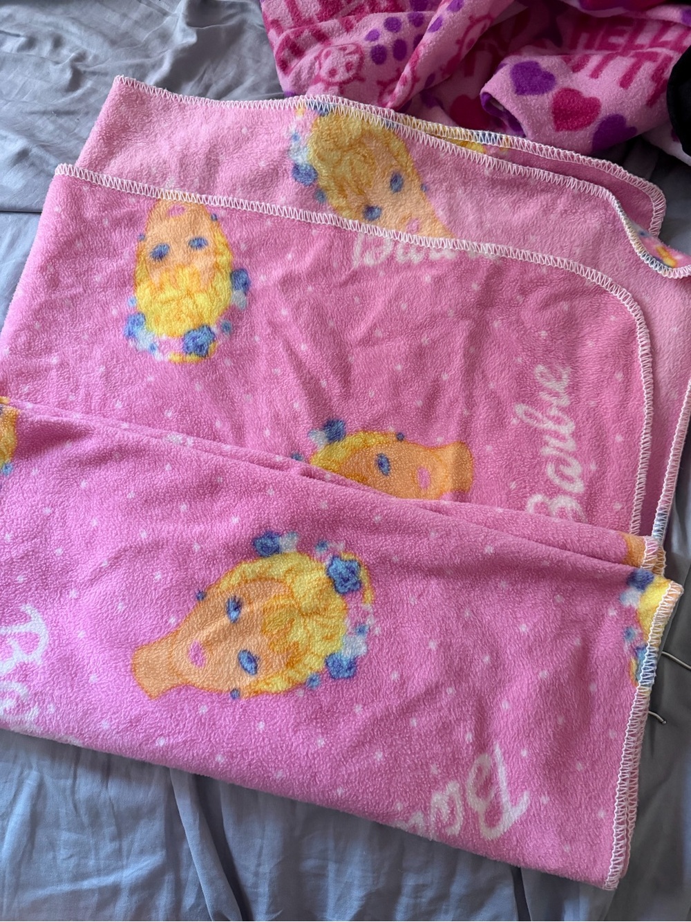 Pink Barbie Fleece Blanket